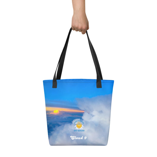 Shop4Good Branded Cloud 9 Peeking Sunrise Tote bag