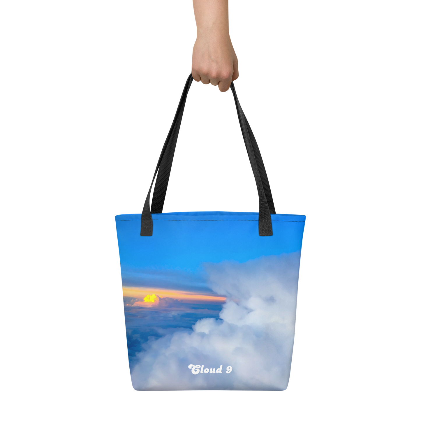 Cloud 9 Peeking Sunrise Tote bag