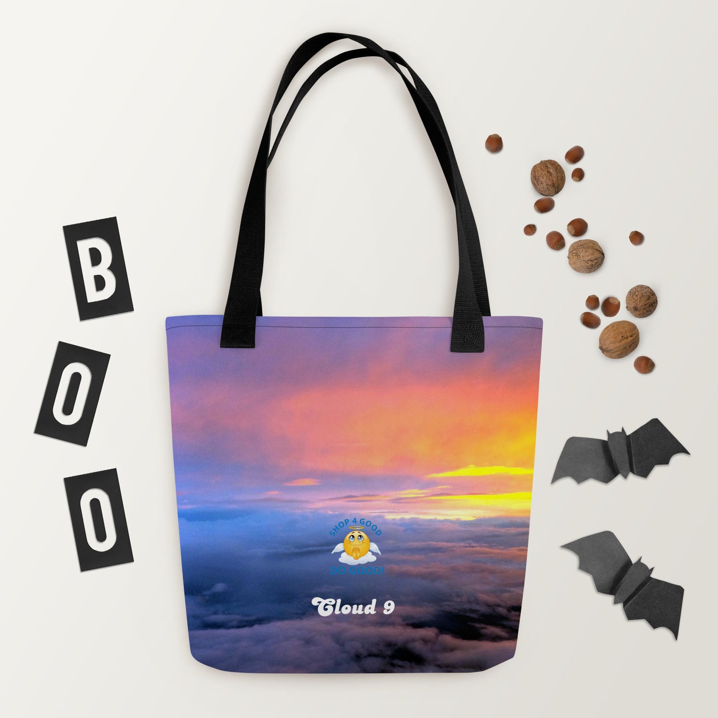 Shop4Good Branded Cloud 9 Vibrant Sunrise Tote bag