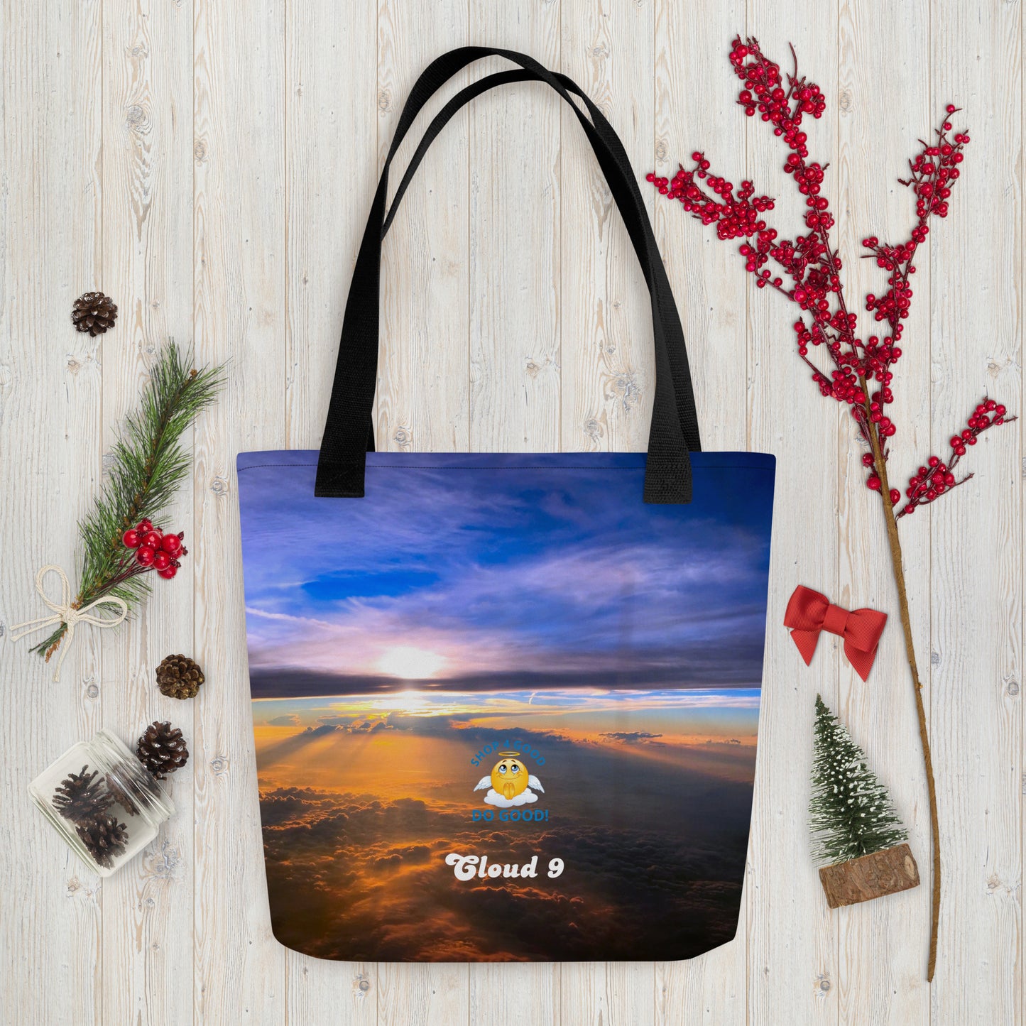 Shop4Good Branded Cloud 9 Sunrays Tote bag