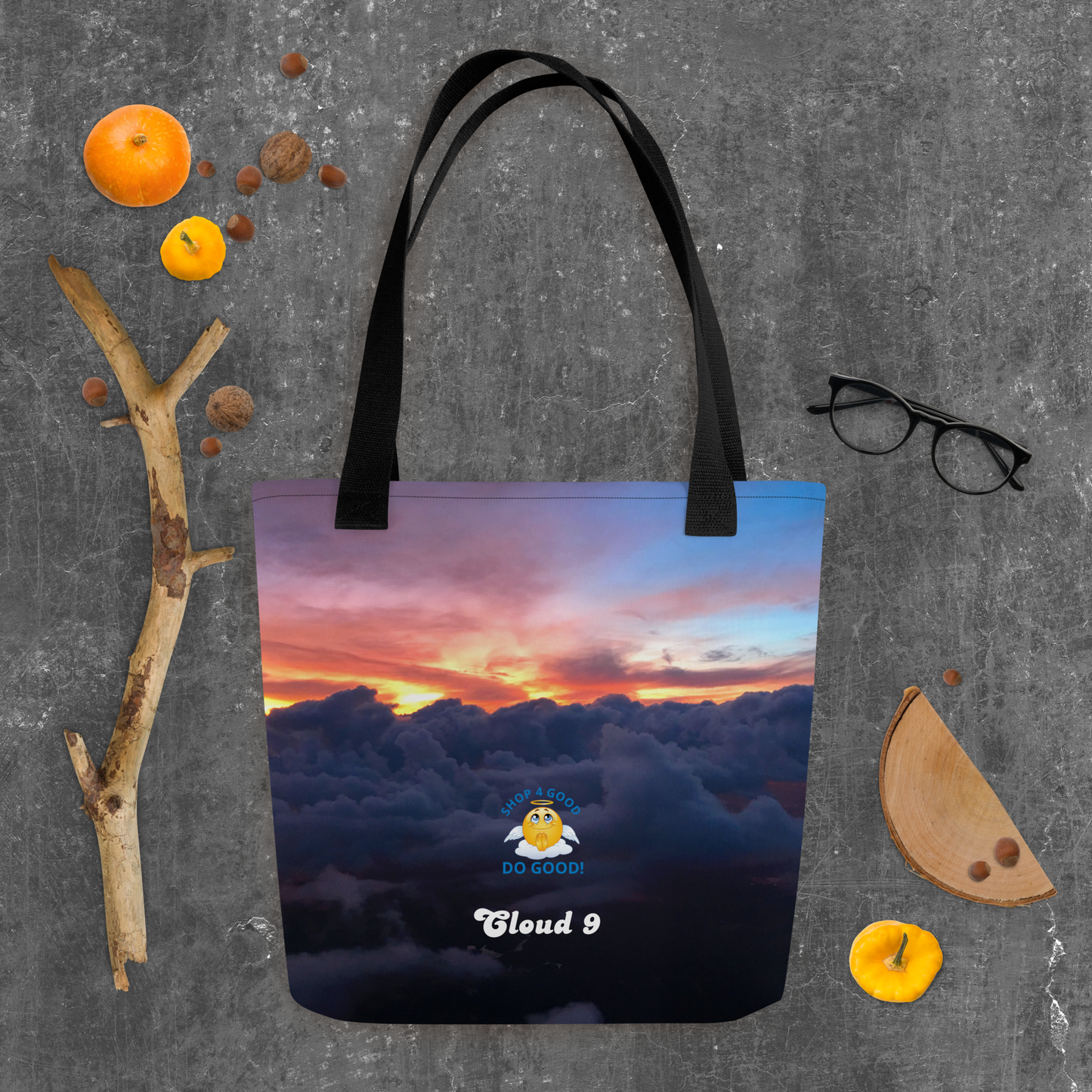 Shop4Good Branded Cloud 9 Sunrays Tote bag