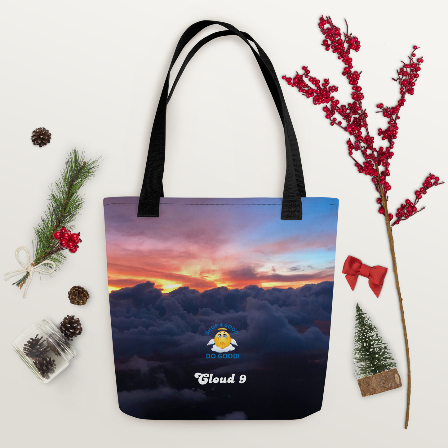 Shop4Good Branded Cloud 9 Sunrays Tote bag