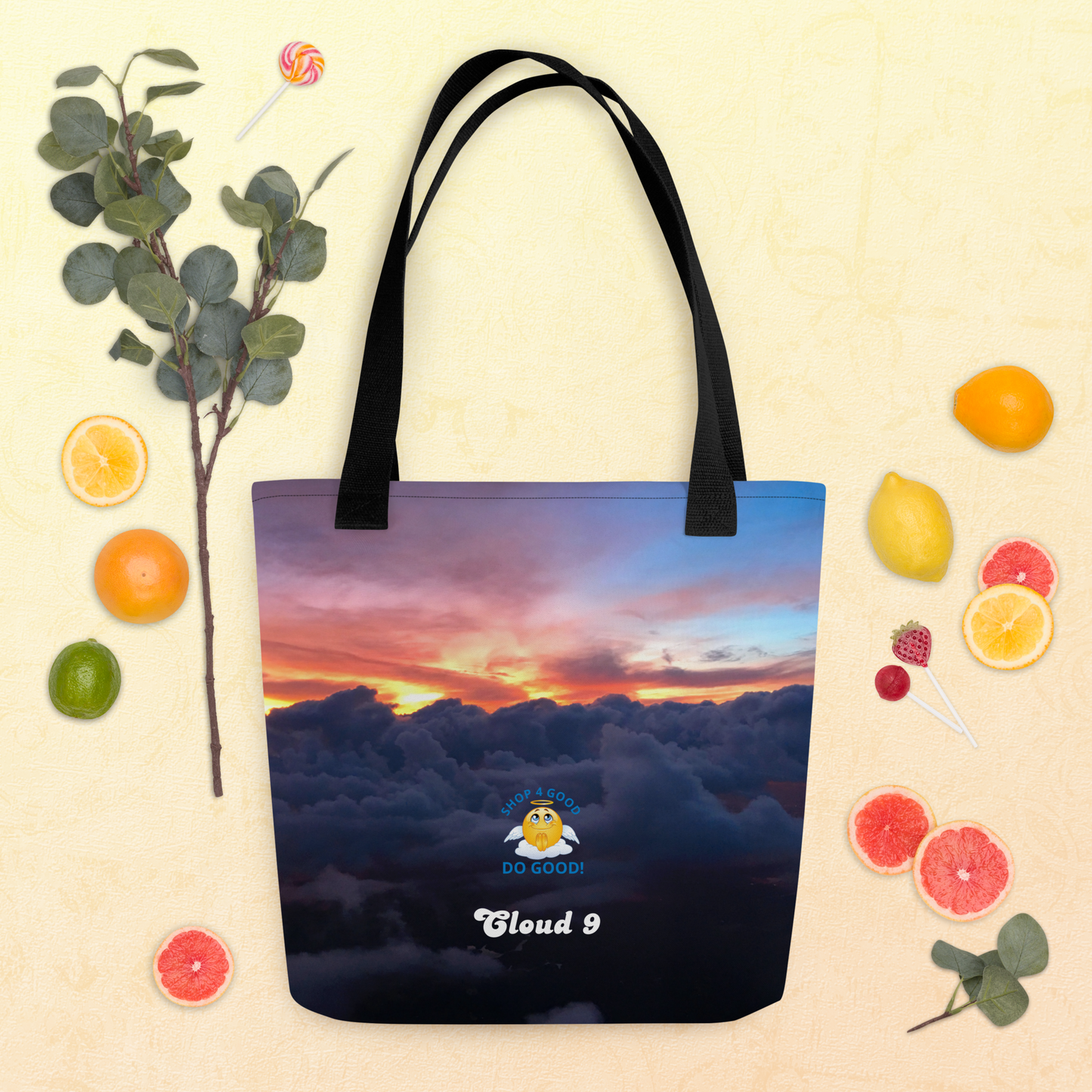 Shop4Good Branded Cloud 9 Sunrays Tote bag