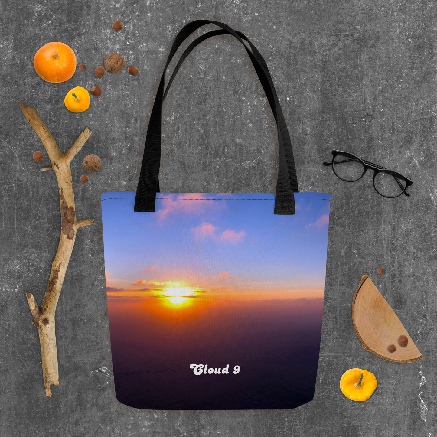 Cloud 9 Blue Sunrise Tote bag