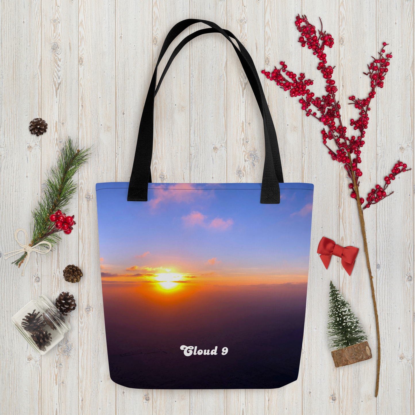 Cloud 9 Blue Sunrise Tote bag