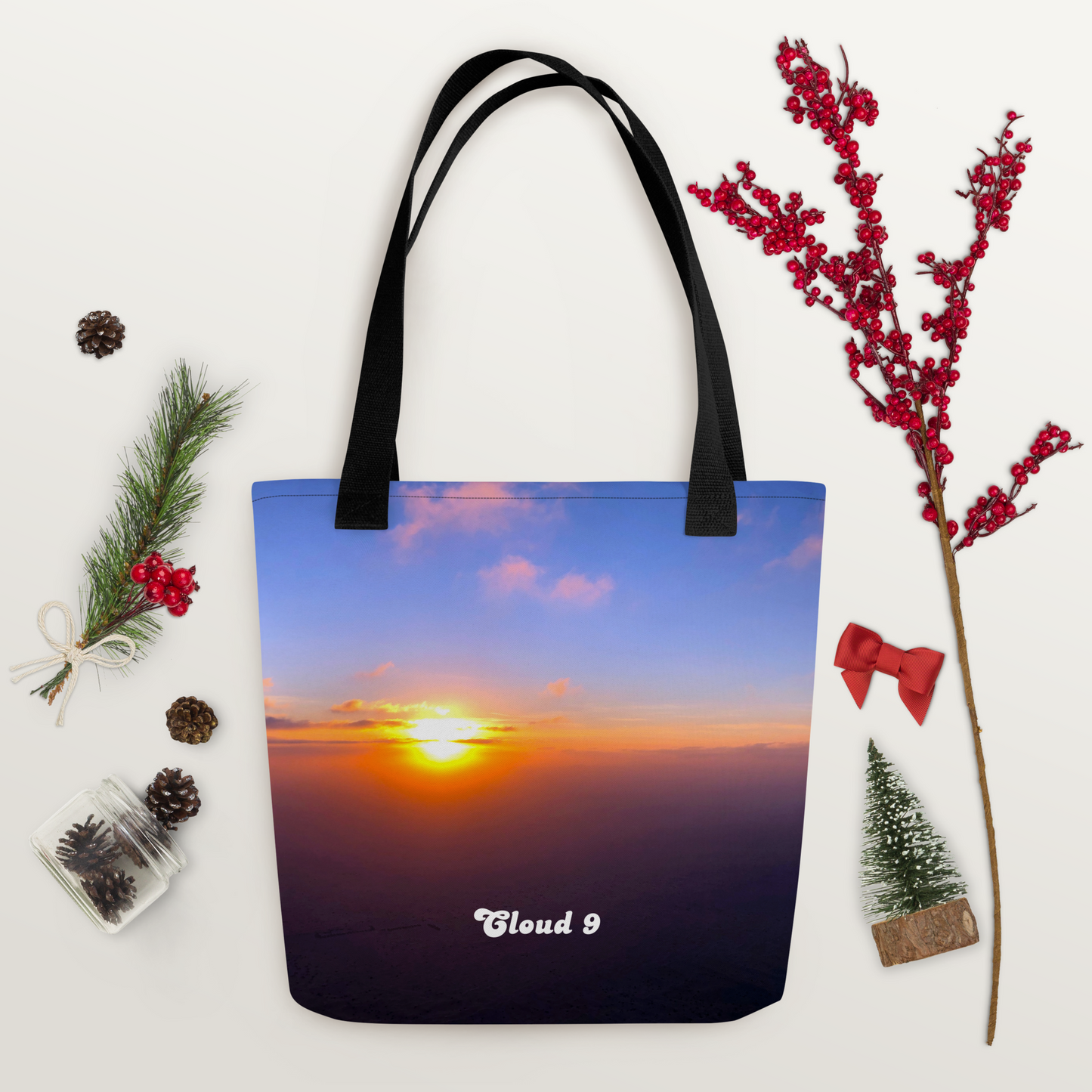 Cloud 9 Blue Sunrise Tote bag