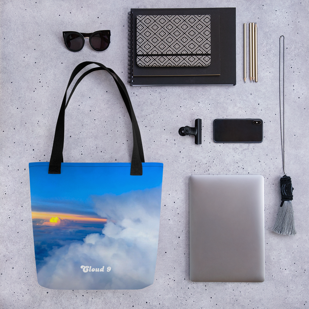 Cloud 9 Peeking Sunrise Tote bag