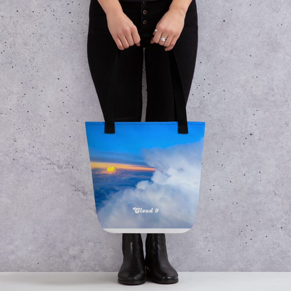 Cloud 9 Peeking Sunrise Tote bag