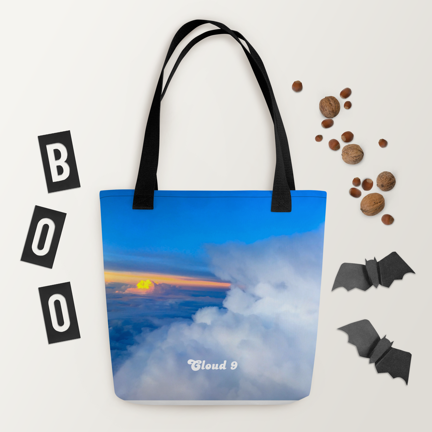 Cloud 9 Peeking Sunrise Tote bag