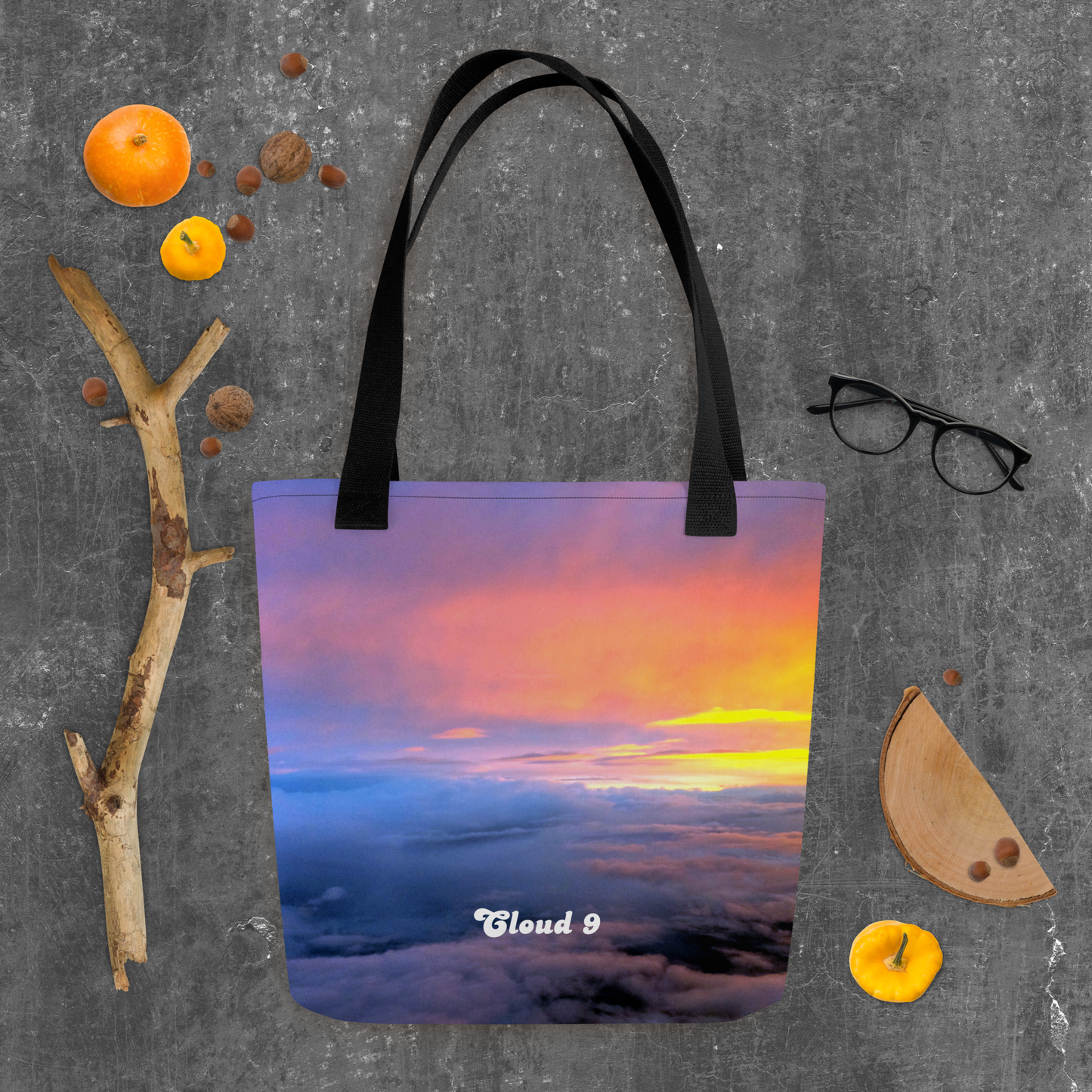 Cloud 9 Vibrant Sunrise Tote bag