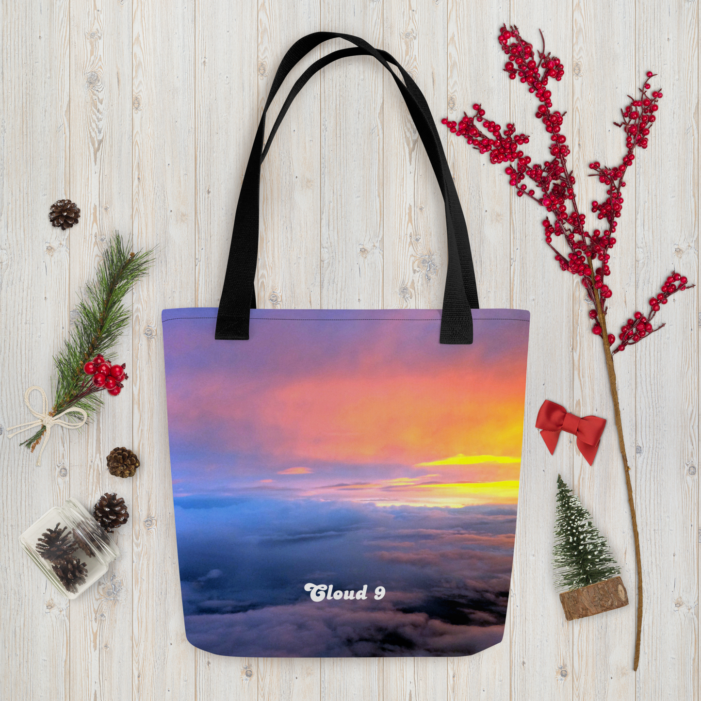 Cloud 9 Vibrant Sunrise Tote bag