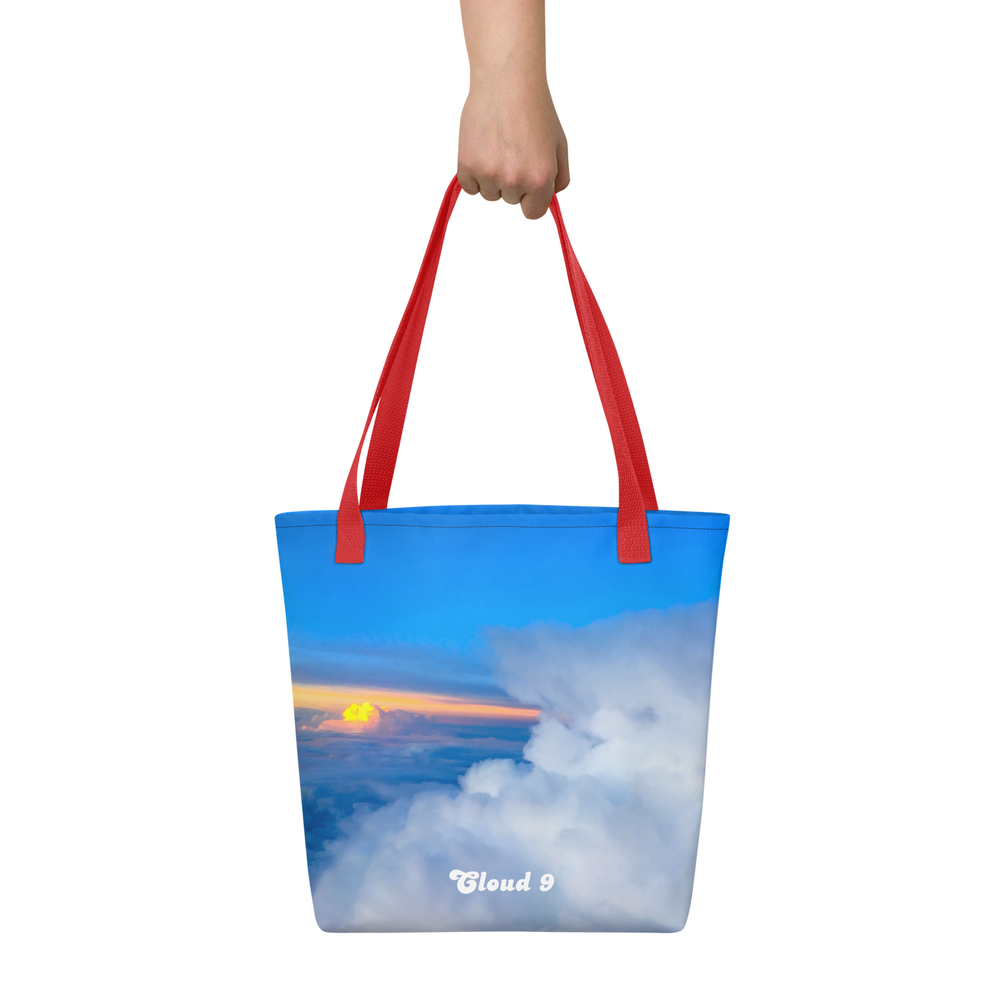 Cloud 9 Peeking Sunrise Tote bag