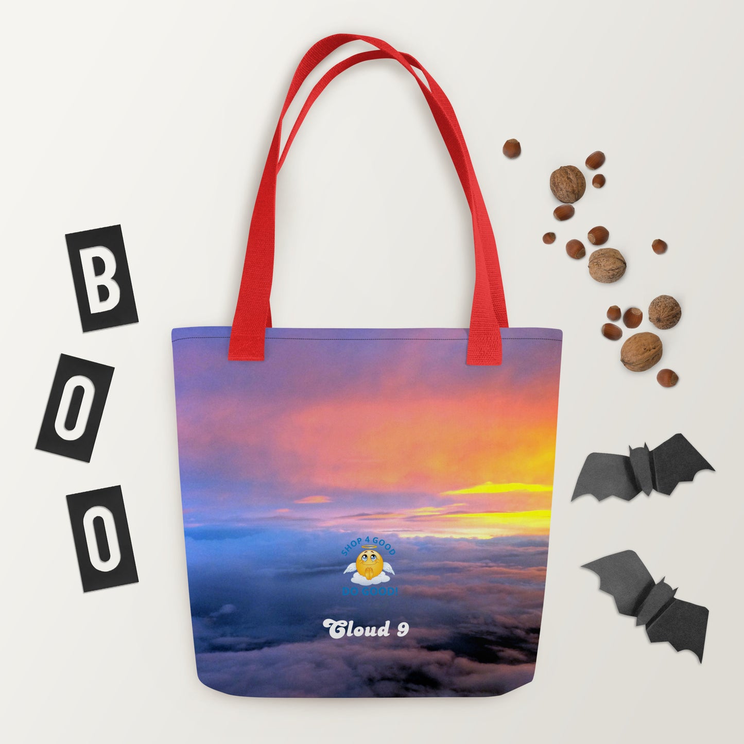 Shop4Good Branded Cloud 9 Vibrant Sunrise Tote bag