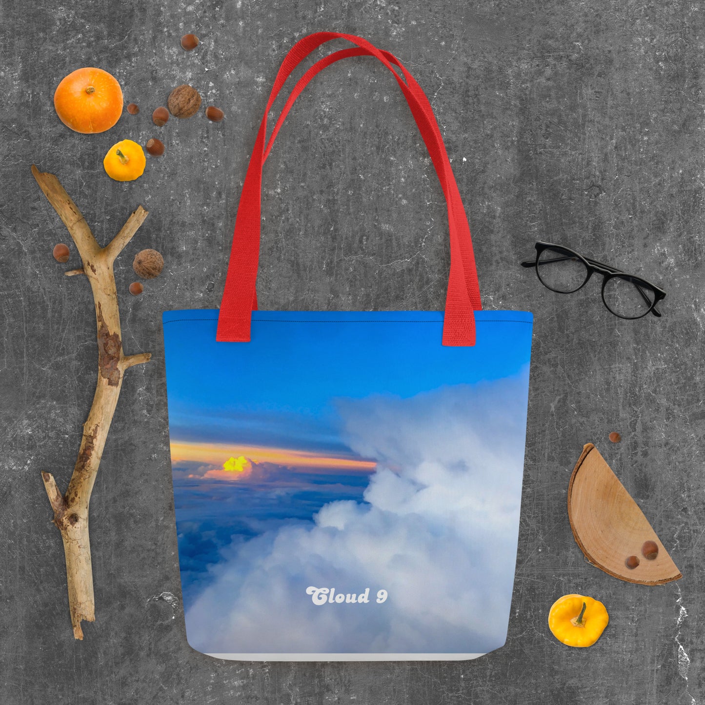 Cloud 9 Peeking Sunrise Tote bag