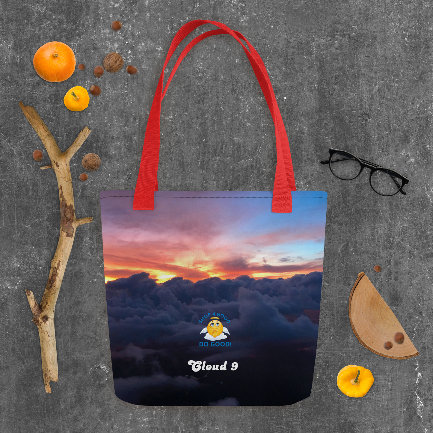 Shop4Good Branded Cloud 9 Sunrays Tote bag