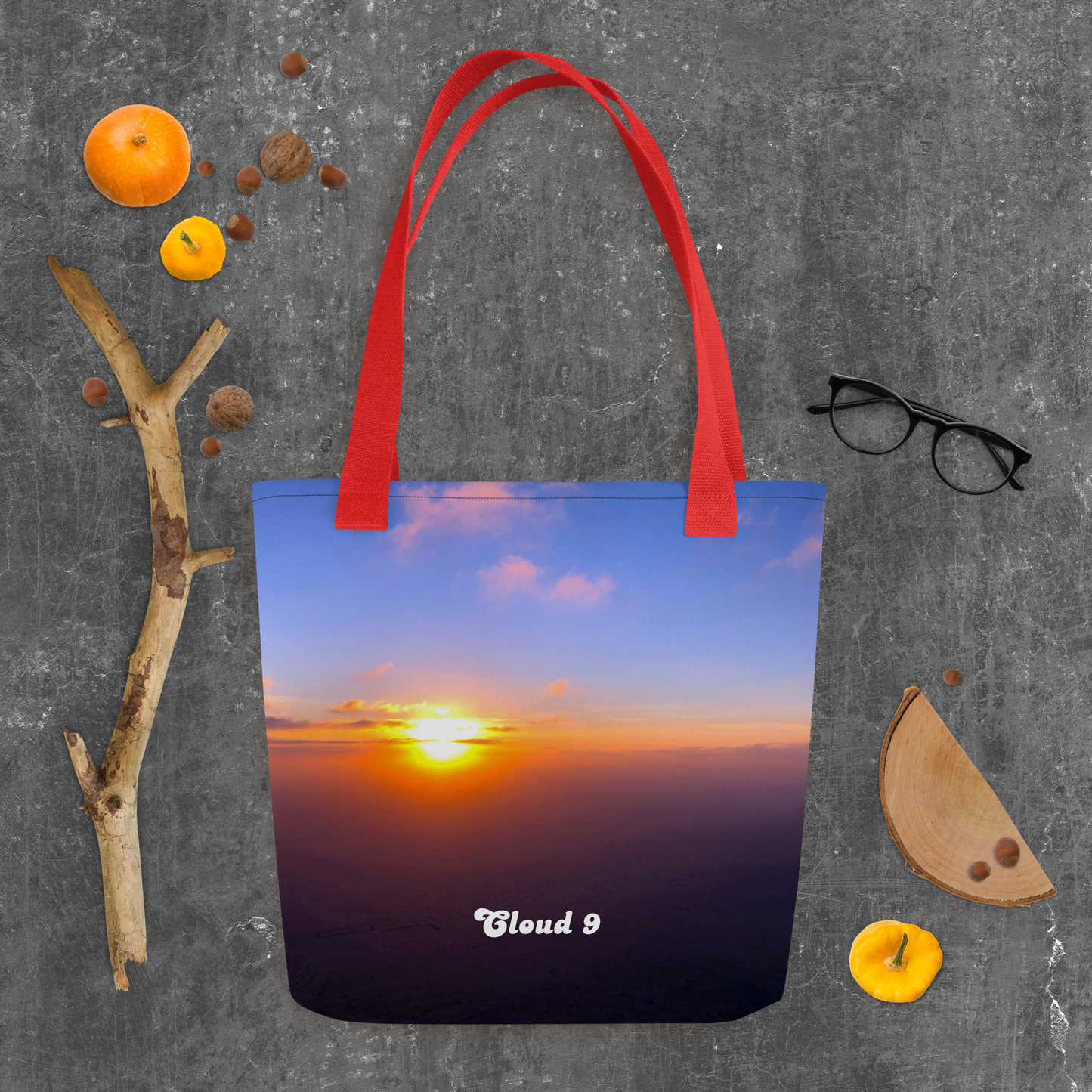 Cloud 9 Blue Sunrise Tote bag