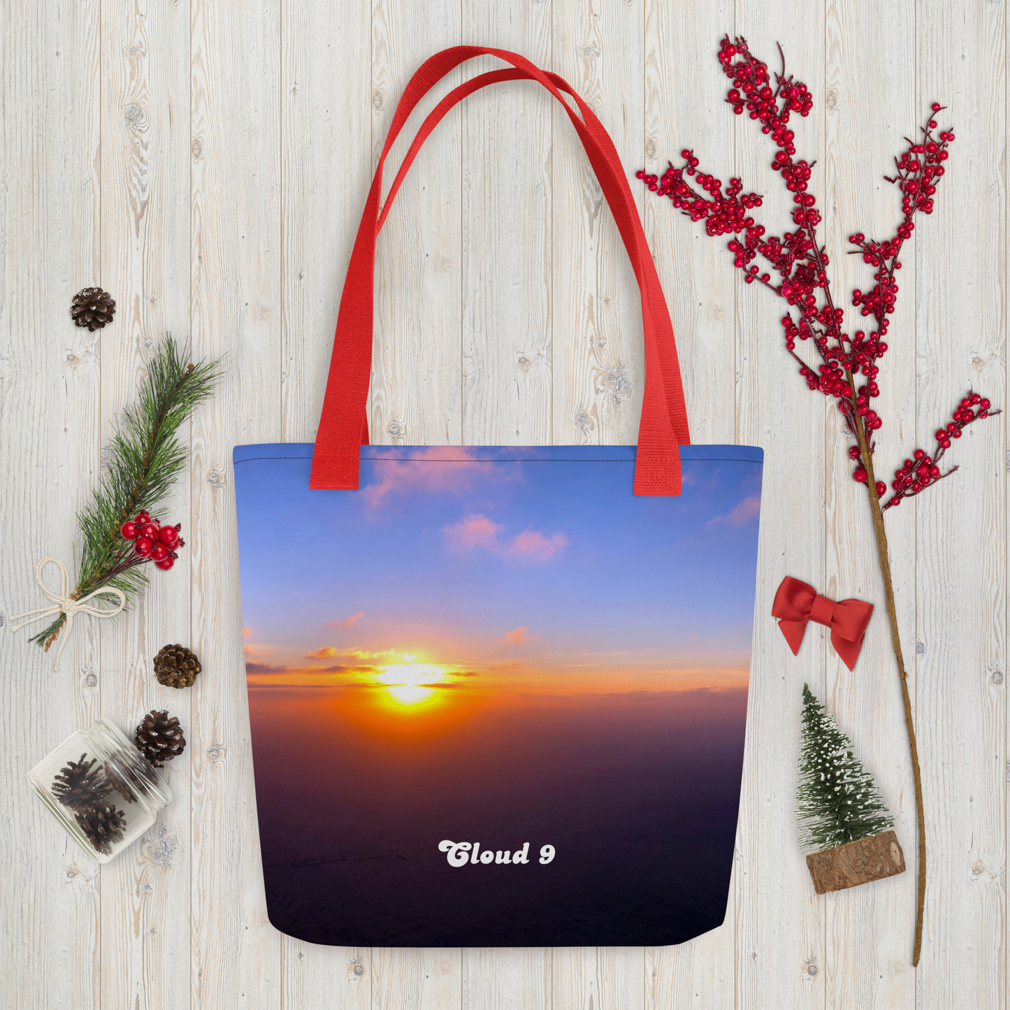 Cloud 9 Blue Sunrise Tote bag