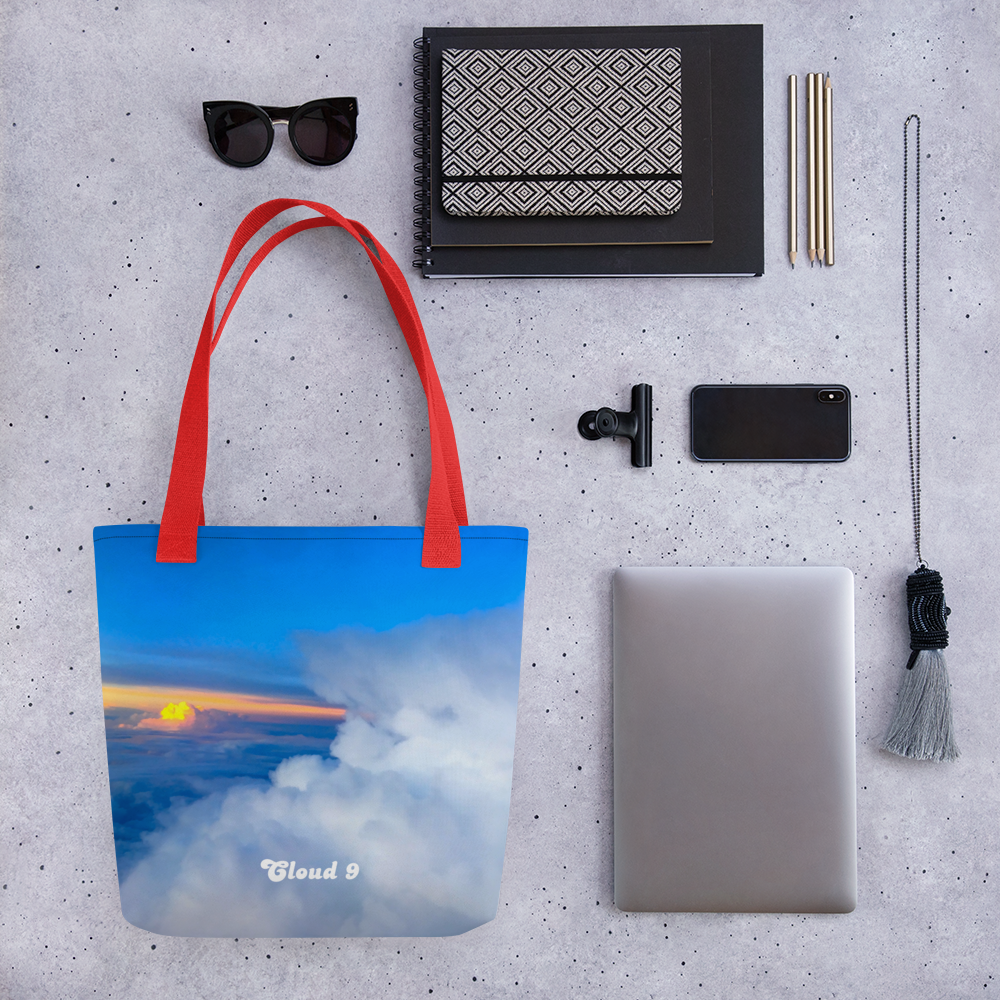 Cloud 9 Peeking Sunrise Tote bag