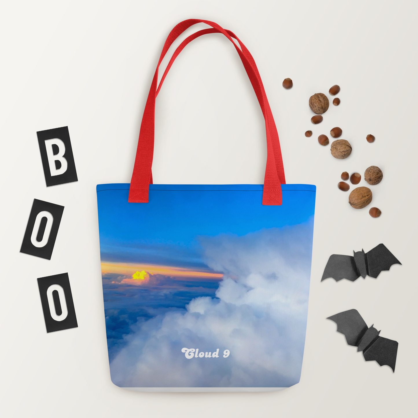 Cloud 9 Peeking Sunrise Tote bag