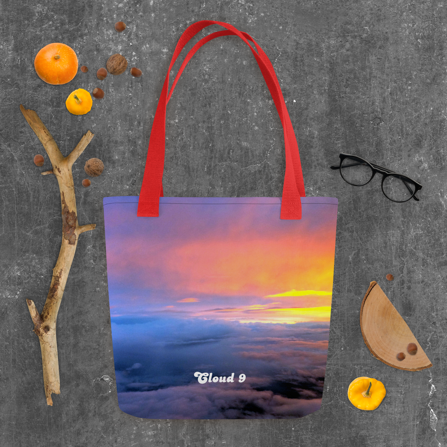 Cloud 9 Vibrant Sunrise Tote bag