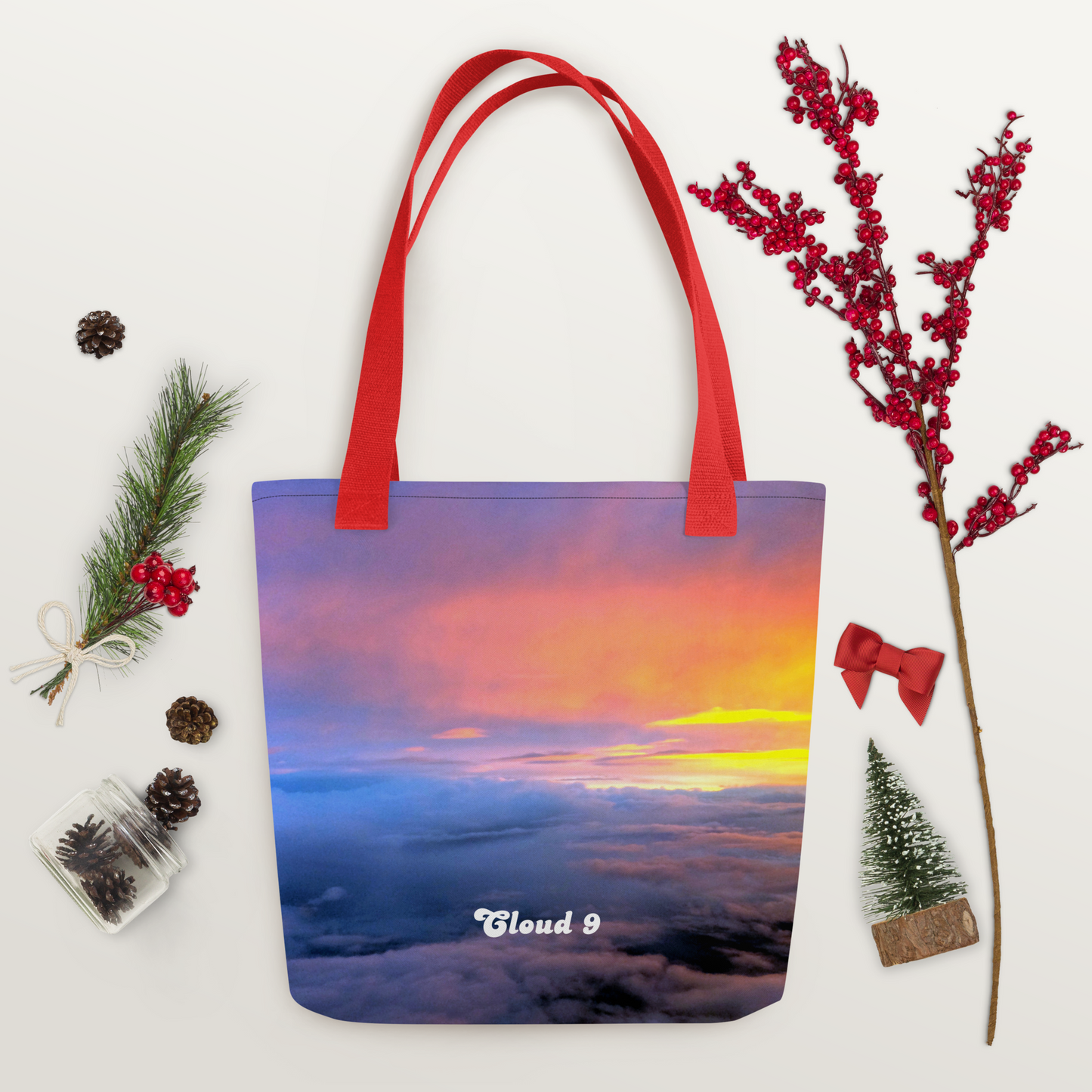 Cloud 9 Vibrant Sunrise Tote bag