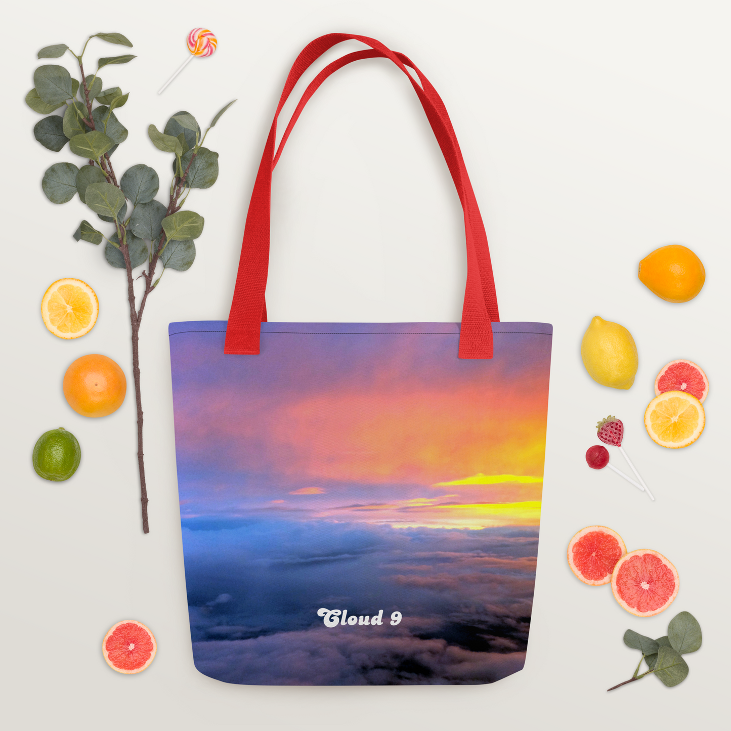 Cloud 9 Vibrant Sunrise Tote bag