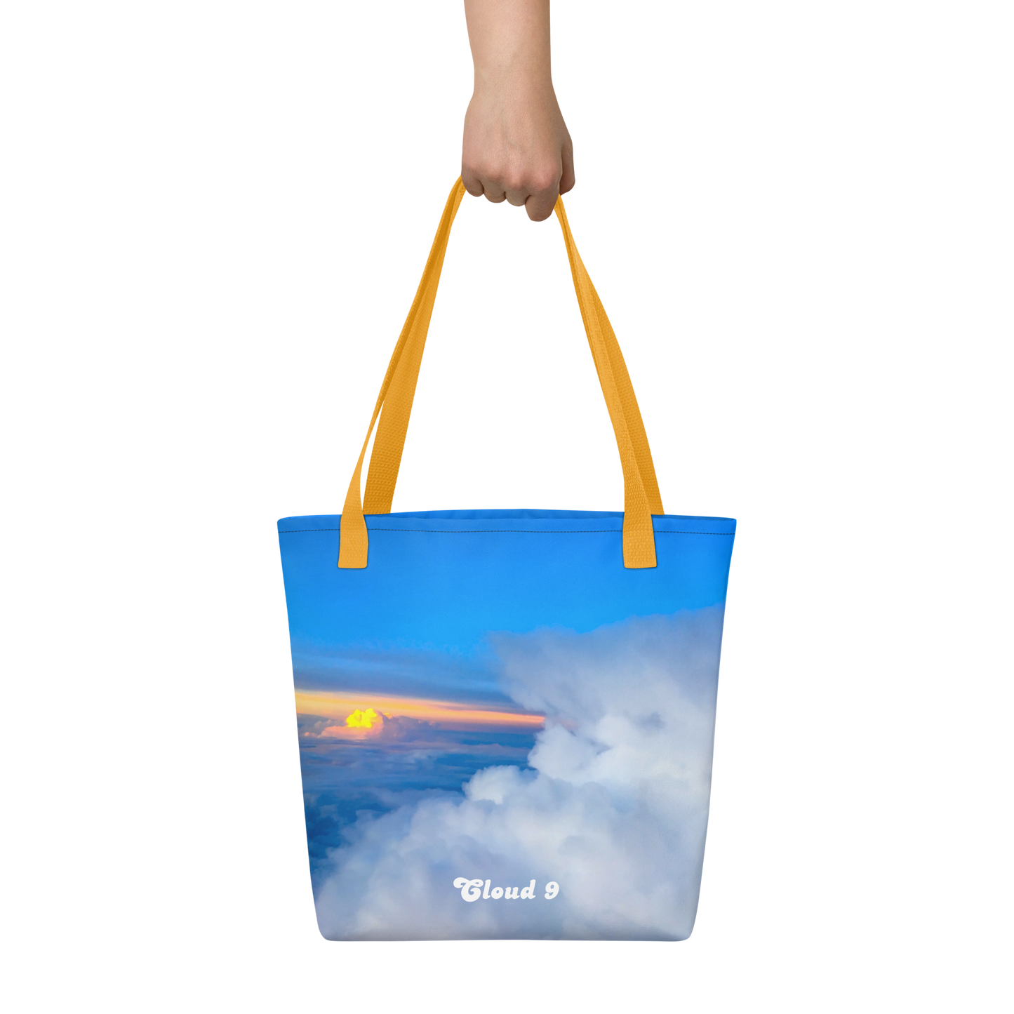 Cloud 9 Peeking Sunrise Tote bag