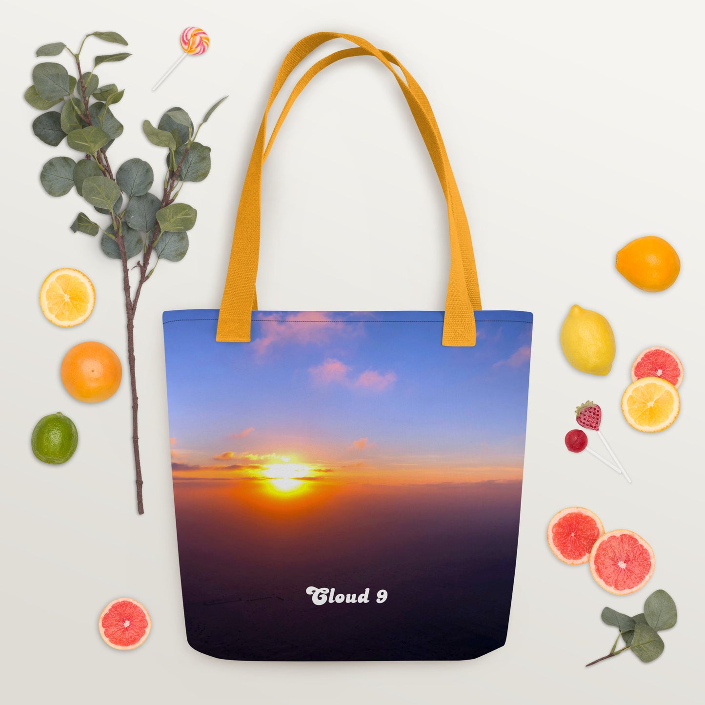 Cloud 9 Blue Sunrise Tote bag