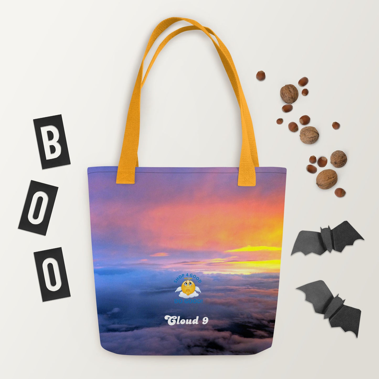 Shop4Good Branded Cloud 9 Vibrant Sunrise Tote bag