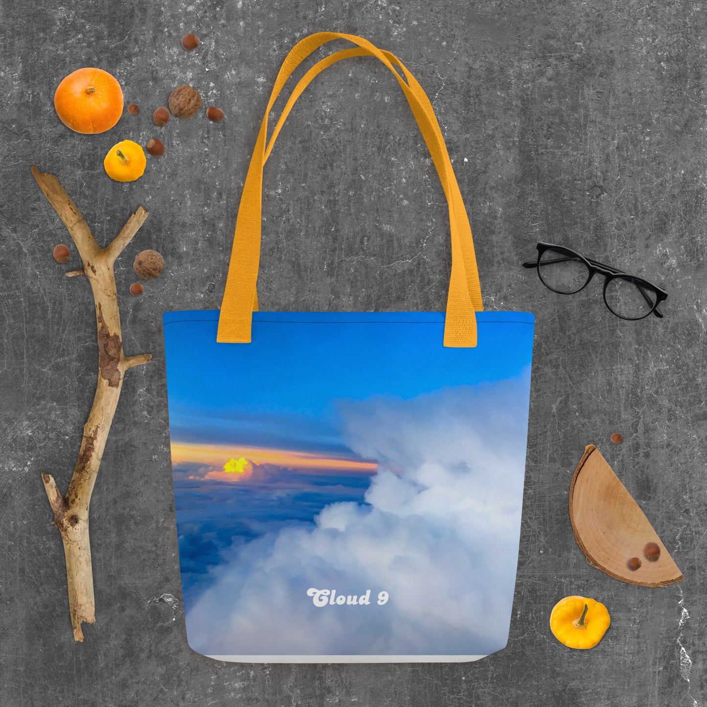 Cloud 9 Peeking Sunrise Tote bag