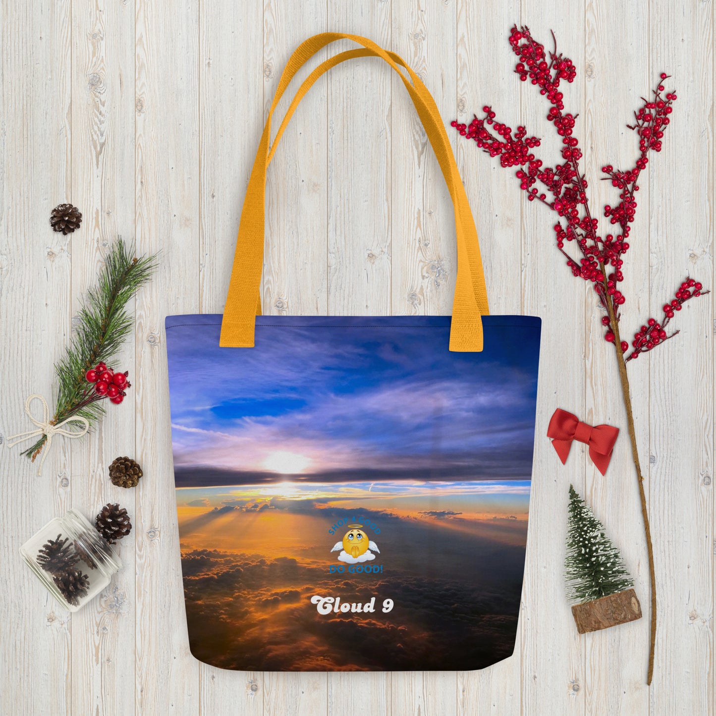 Shop4Good Branded Cloud 9 Sunrays Tote bag