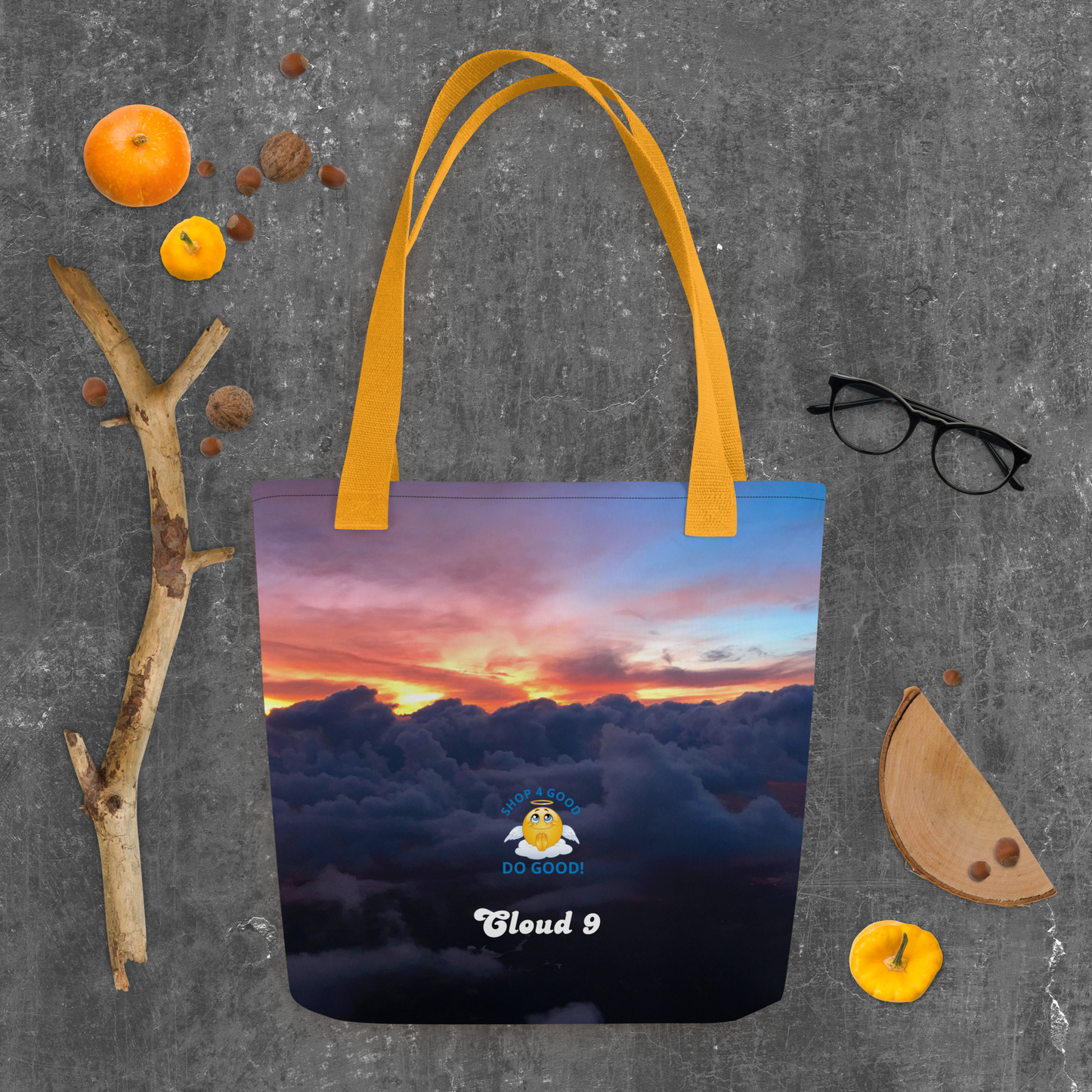 Shop4Good Branded Cloud 9 Sunrays Tote bag