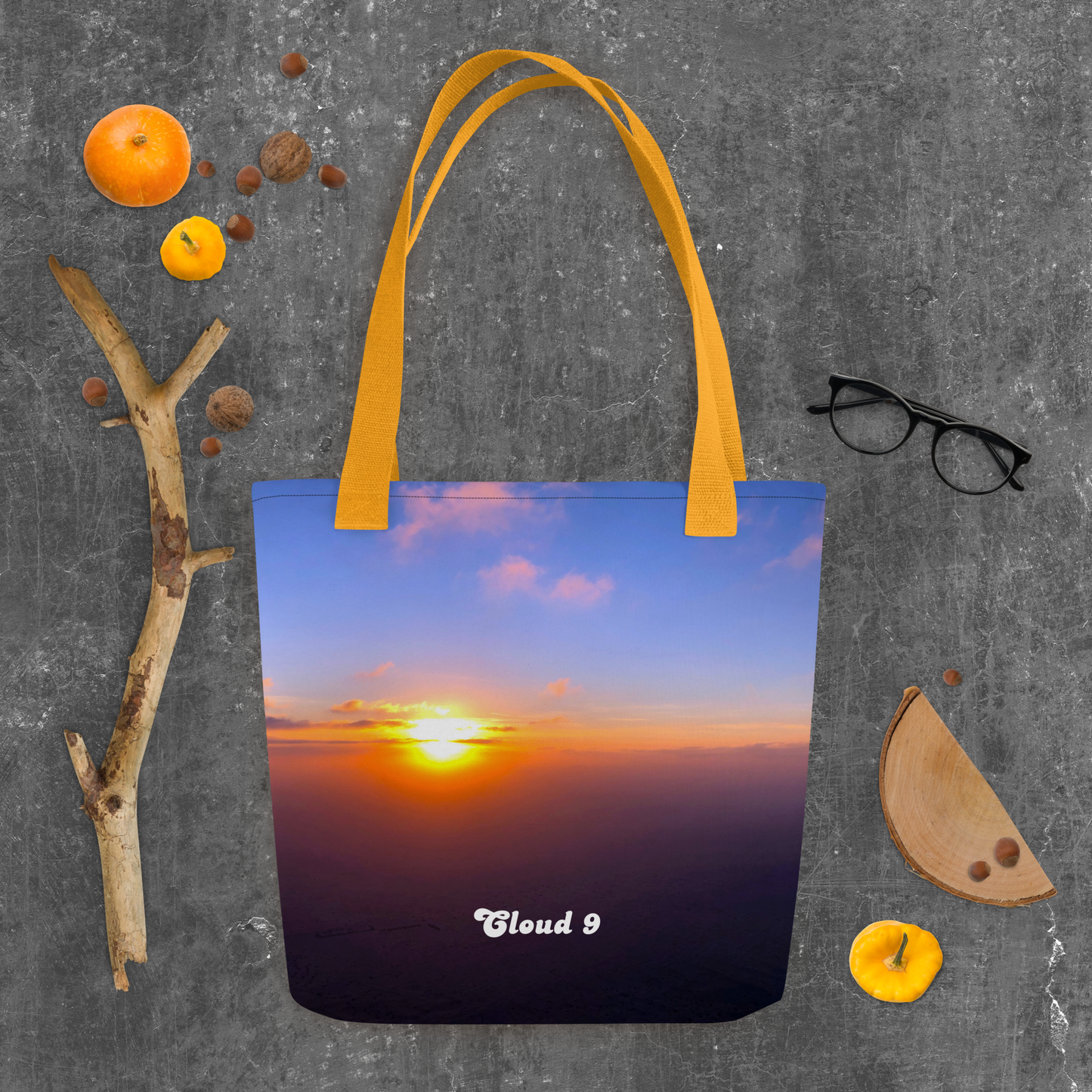 Cloud 9 Blue Sunrise Tote bag