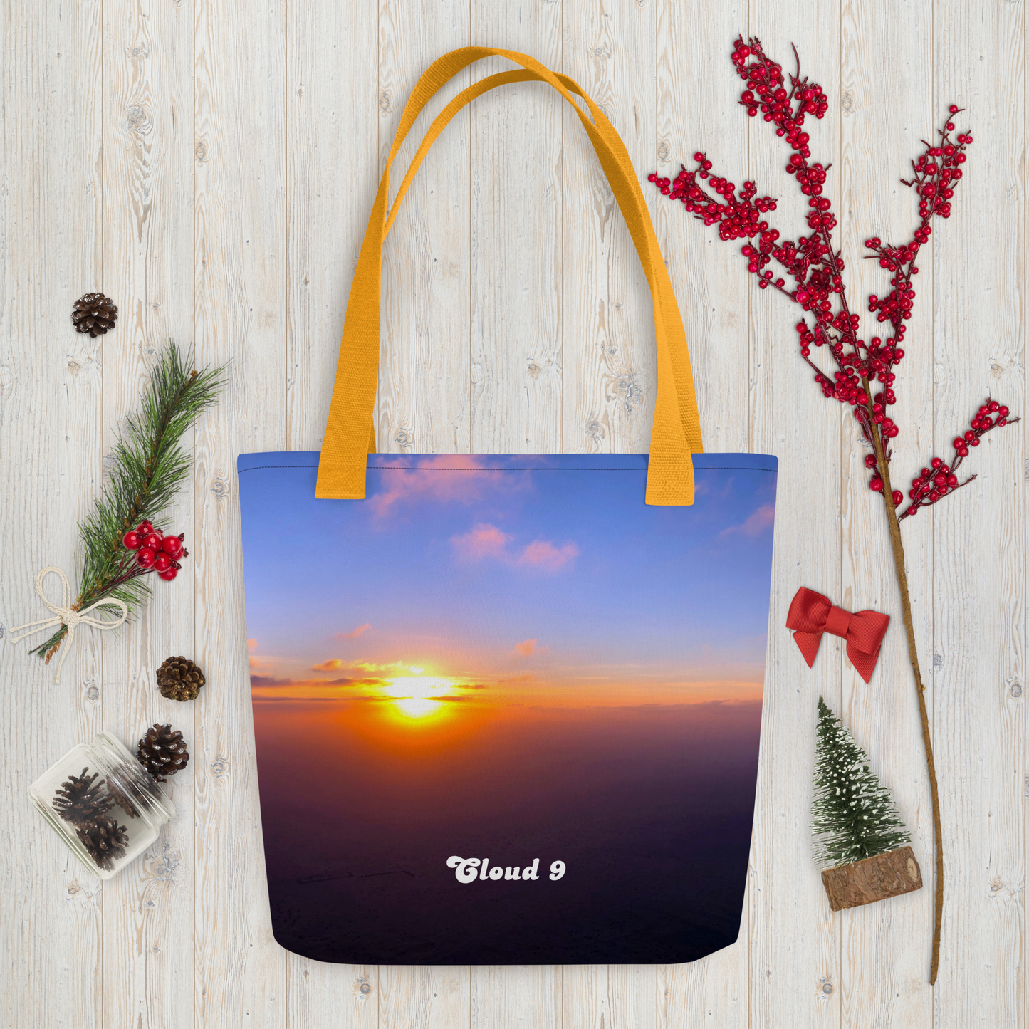 Cloud 9 Blue Sunrise Tote bag