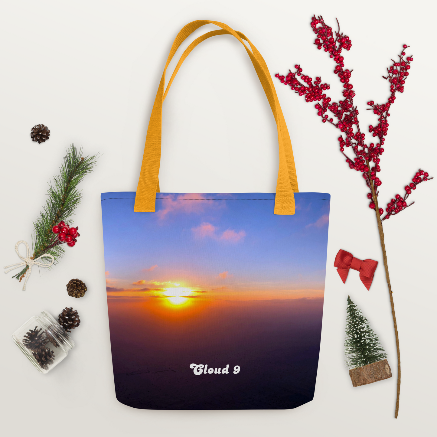 Cloud 9 Blue Sunrise Tote bag