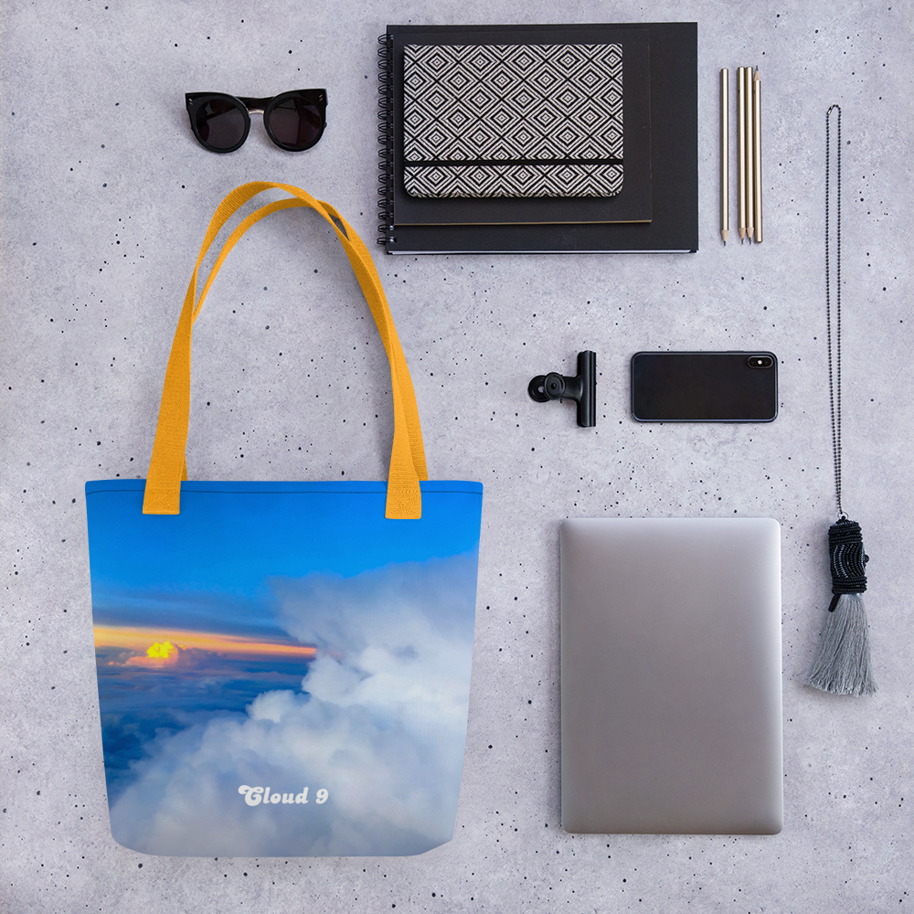 Cloud 9 Peeking Sunrise Tote bag