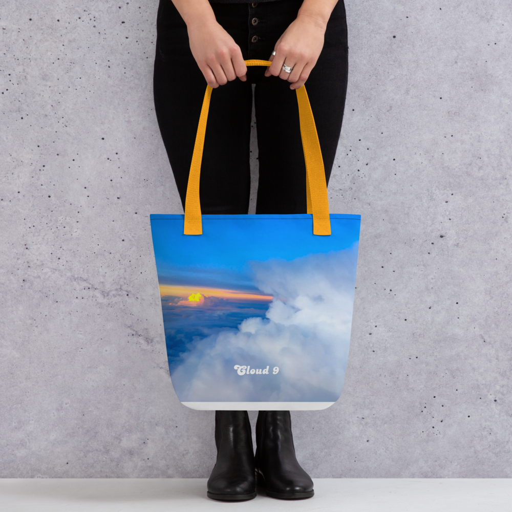 Cloud 9 Peeking Sunrise Tote bag