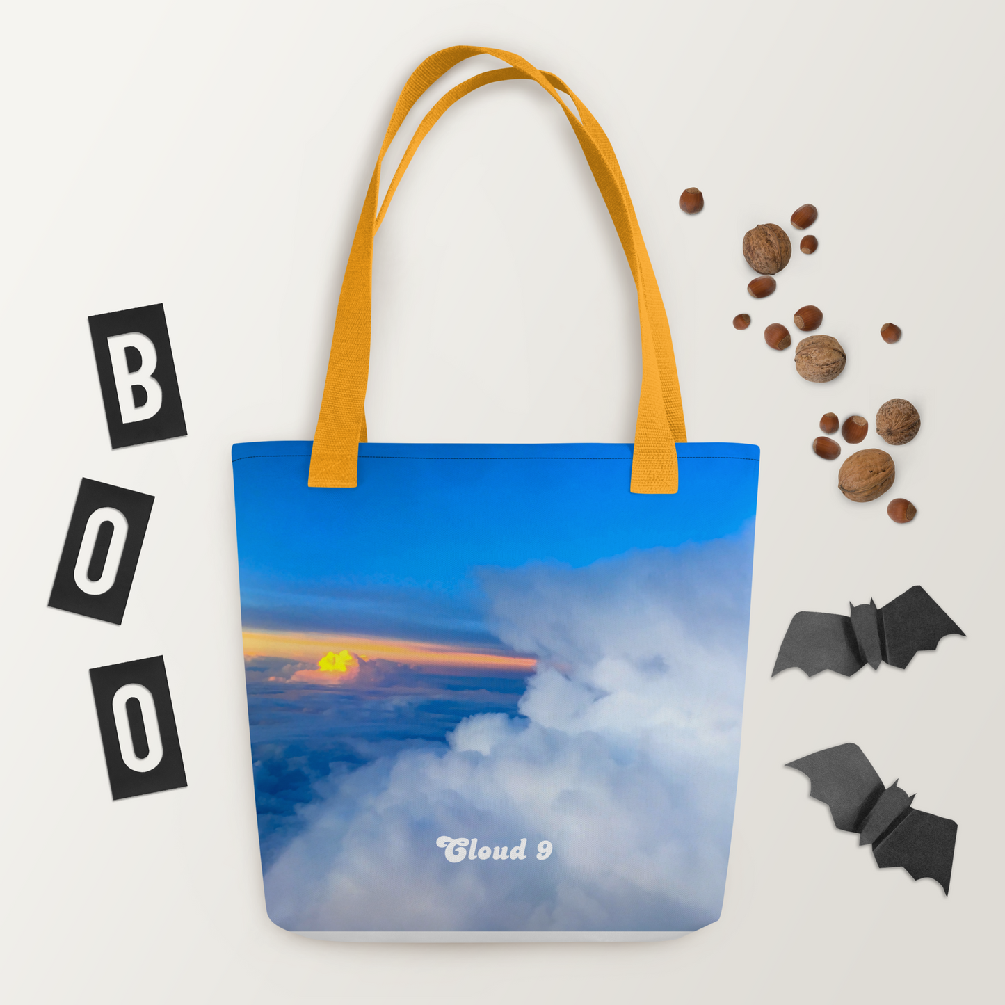 Cloud 9 Peeking Sunrise Tote bag