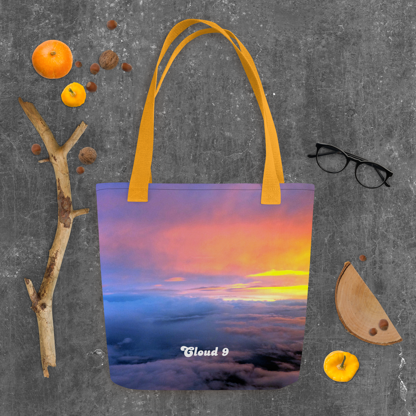 Cloud 9 Vibrant Sunrise Tote bag