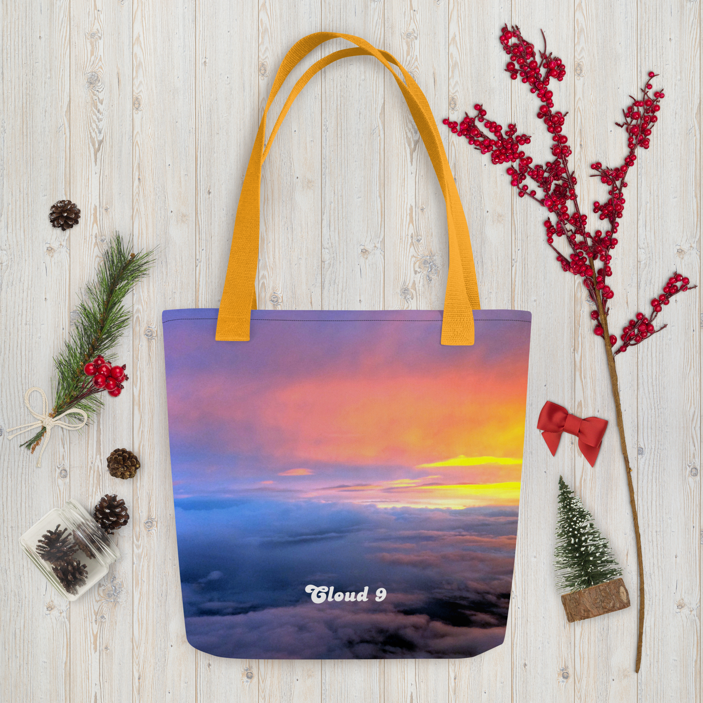 Cloud 9 Vibrant Sunrise Tote bag