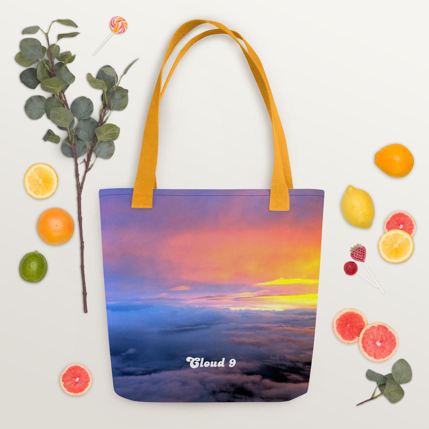 Cloud 9 Vibrant Sunrise Tote bag