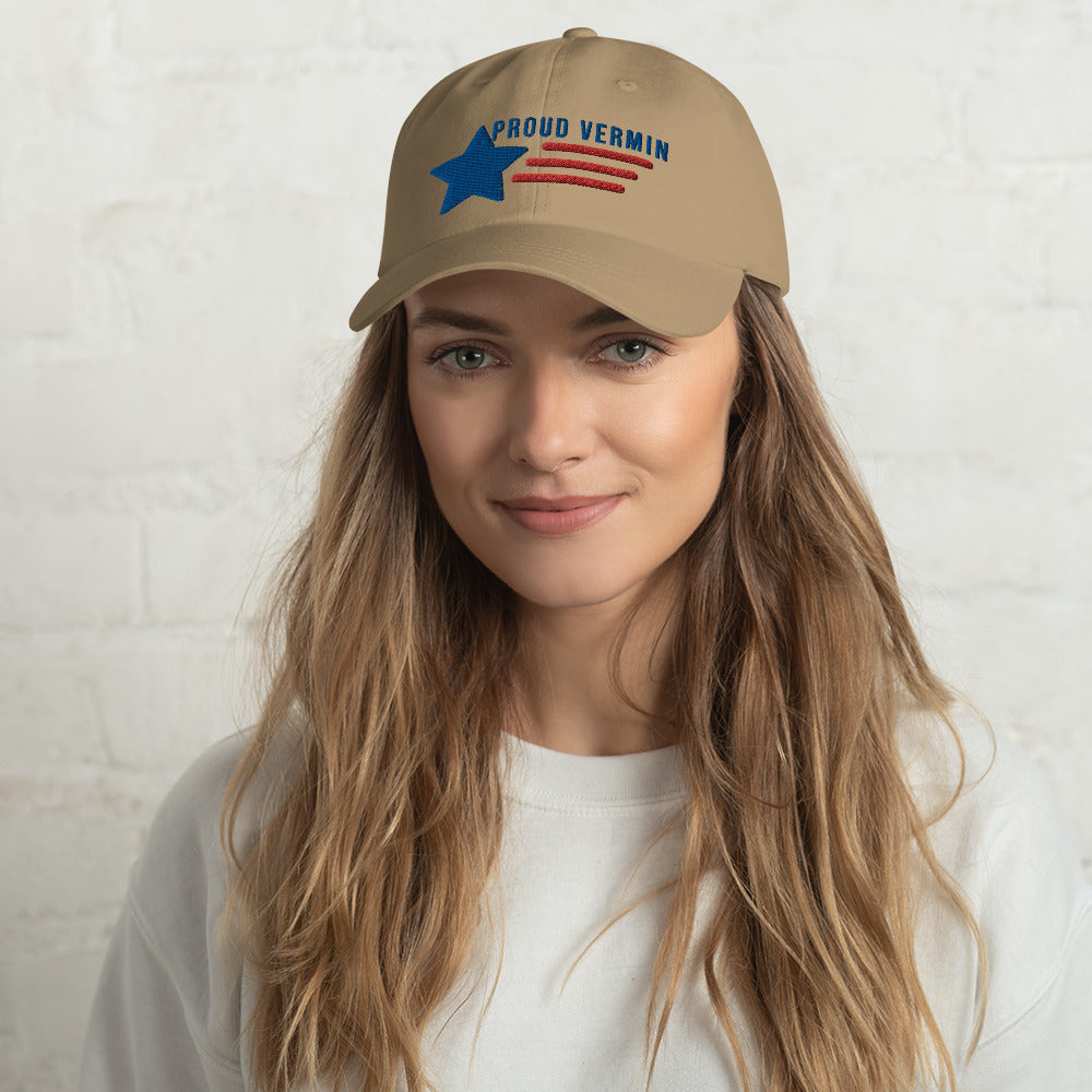 Proud Vermin We Built America Hat