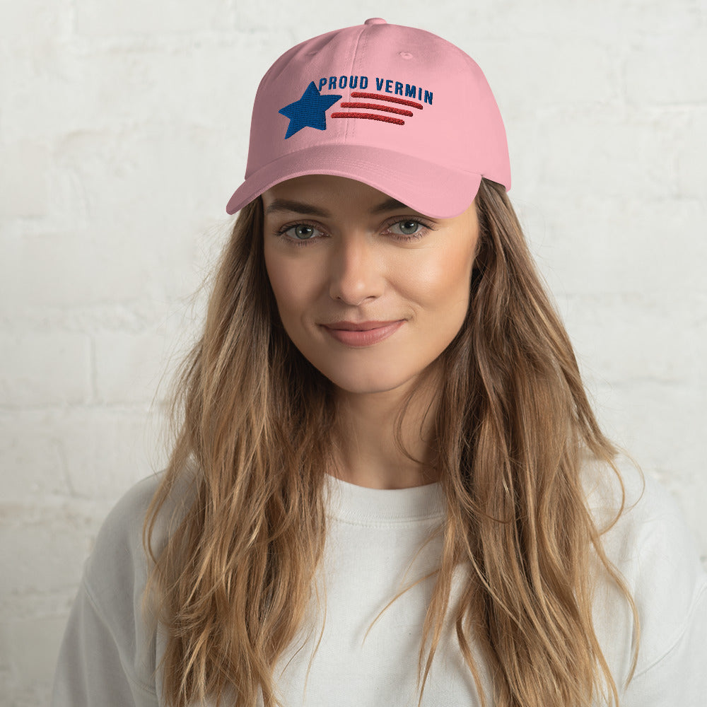 Proud Vermin We Built America Hat