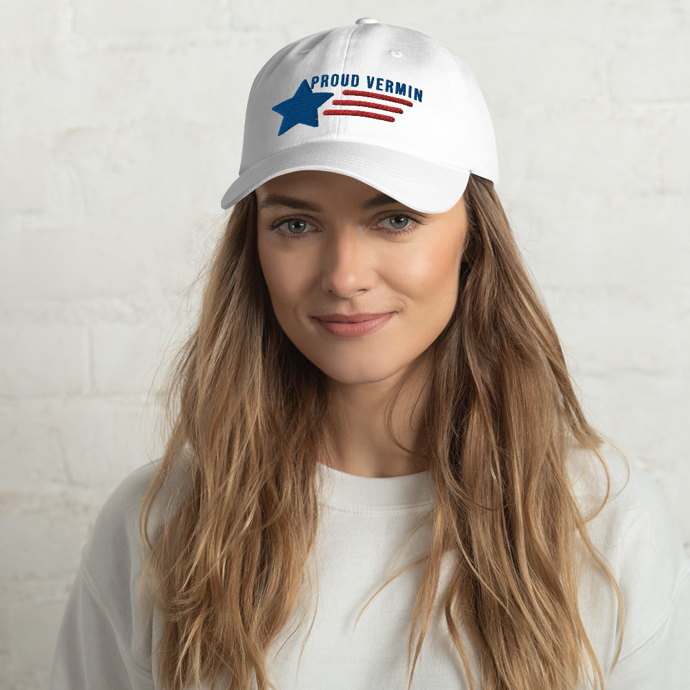 Proud Vermin We Built America Hat