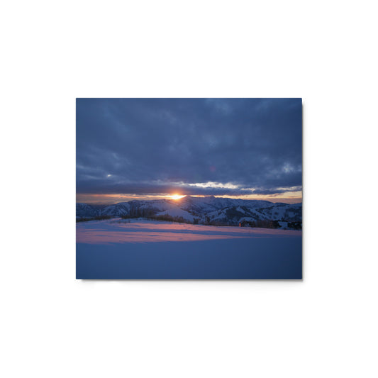 Eden Mountain Sunset Series 1 Metal prints