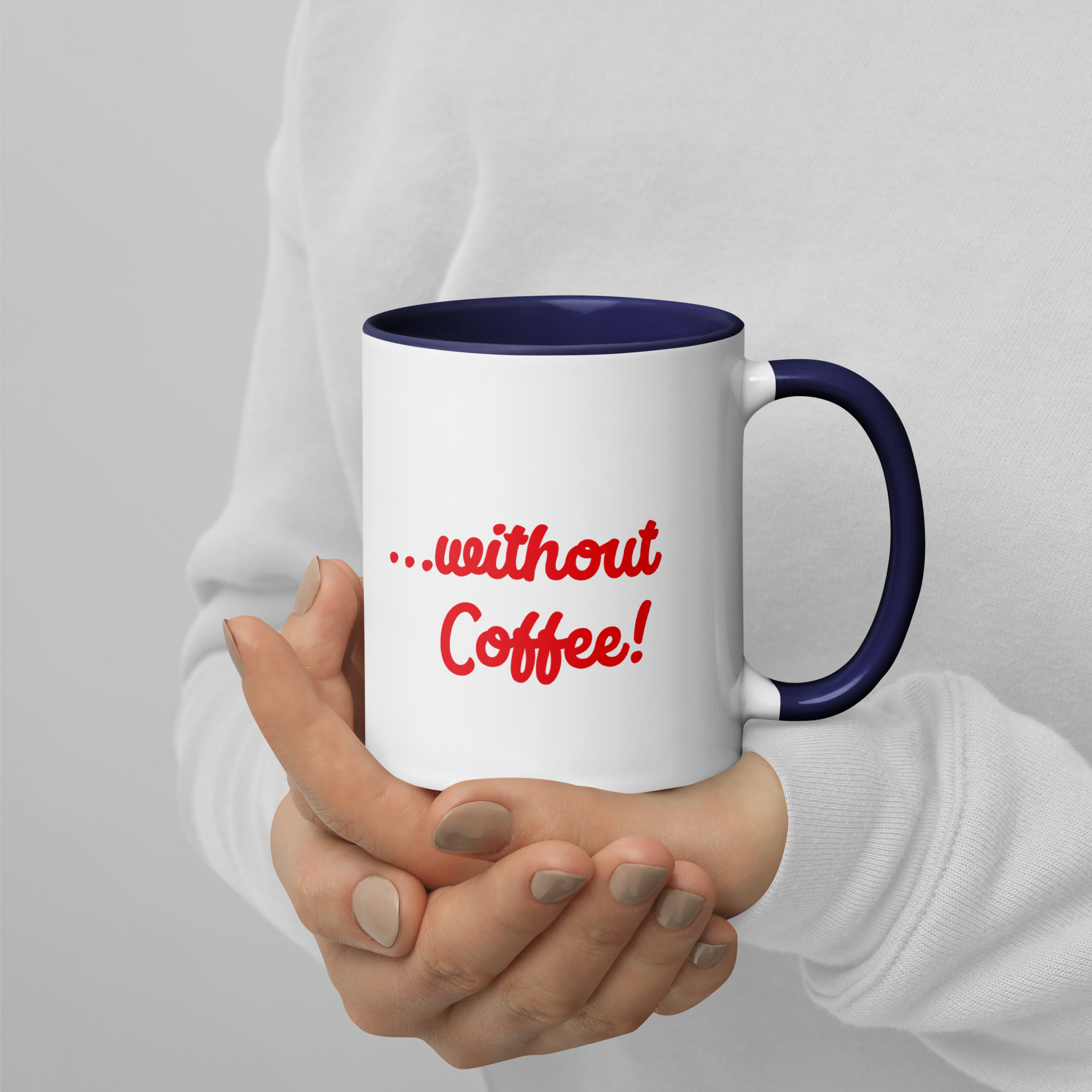 Donut Resuscitate Red Print Mug with Color Inside - Image 7