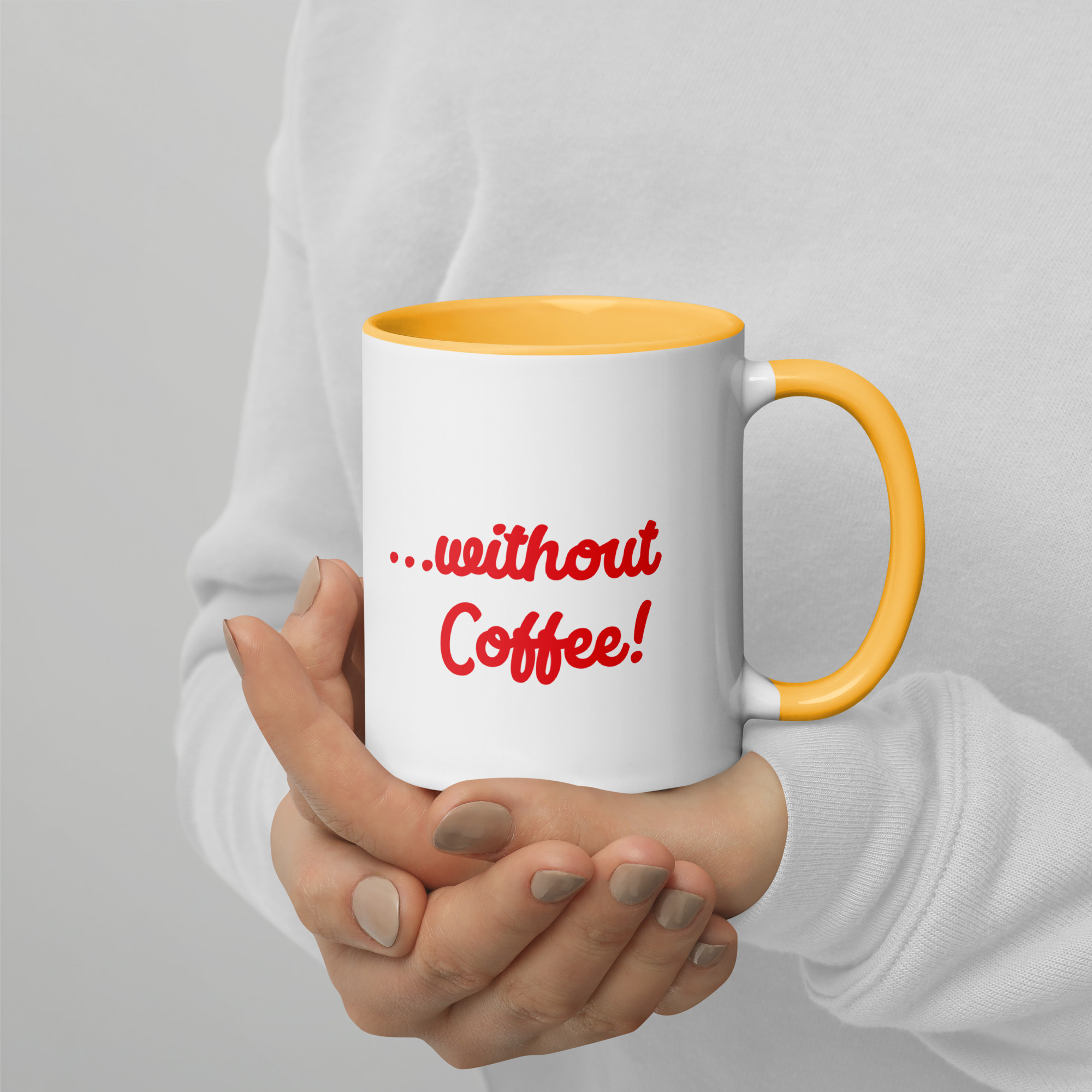 Donut Resuscitate Red Print Mug with Color Inside - Image 24